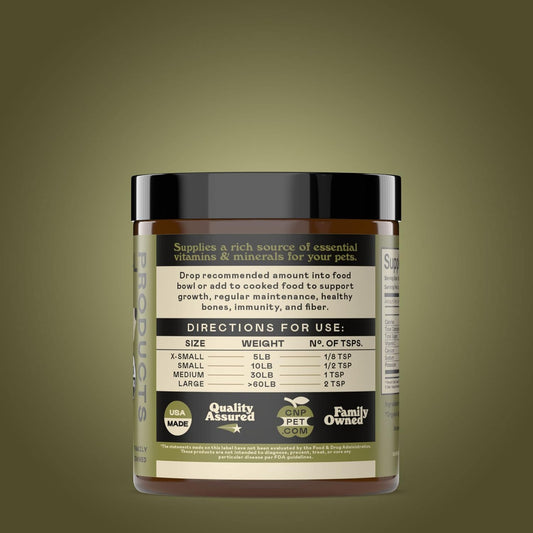 Complete Natural Products Organic Kelp Powder For Pets - 4Oz - Pure Organic Kelp Powder