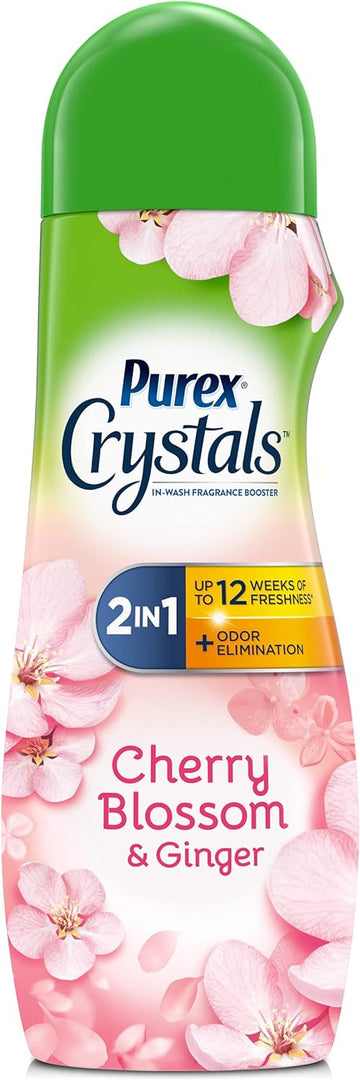 Purex Crystals in-Wash Fragrance and Scent Booster, Cherry Blossom & Ginger, 21 Ounce