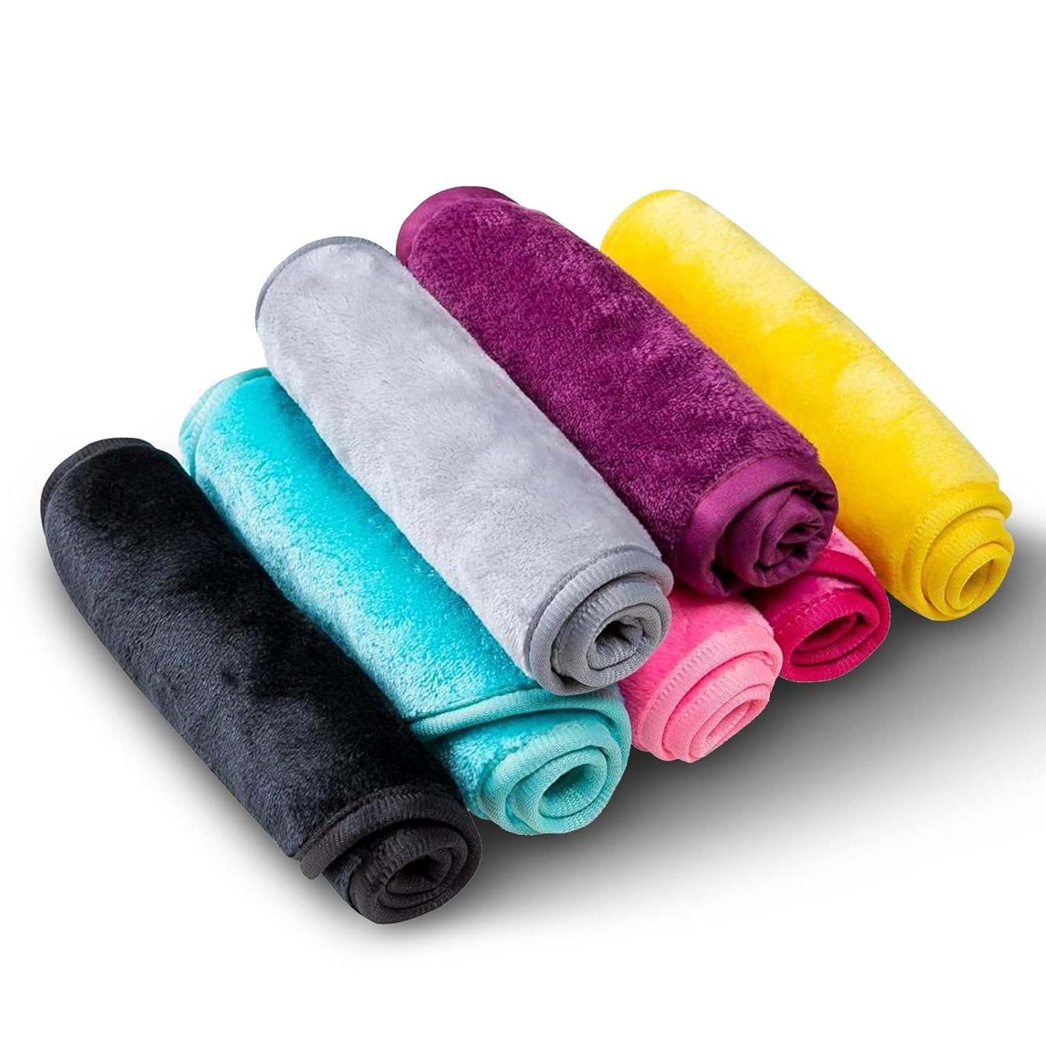 Makeup Remover Cloth Cleansing Towel - Chemical Free - Move Makeup Instantly With Just Water (3 Burgundy)