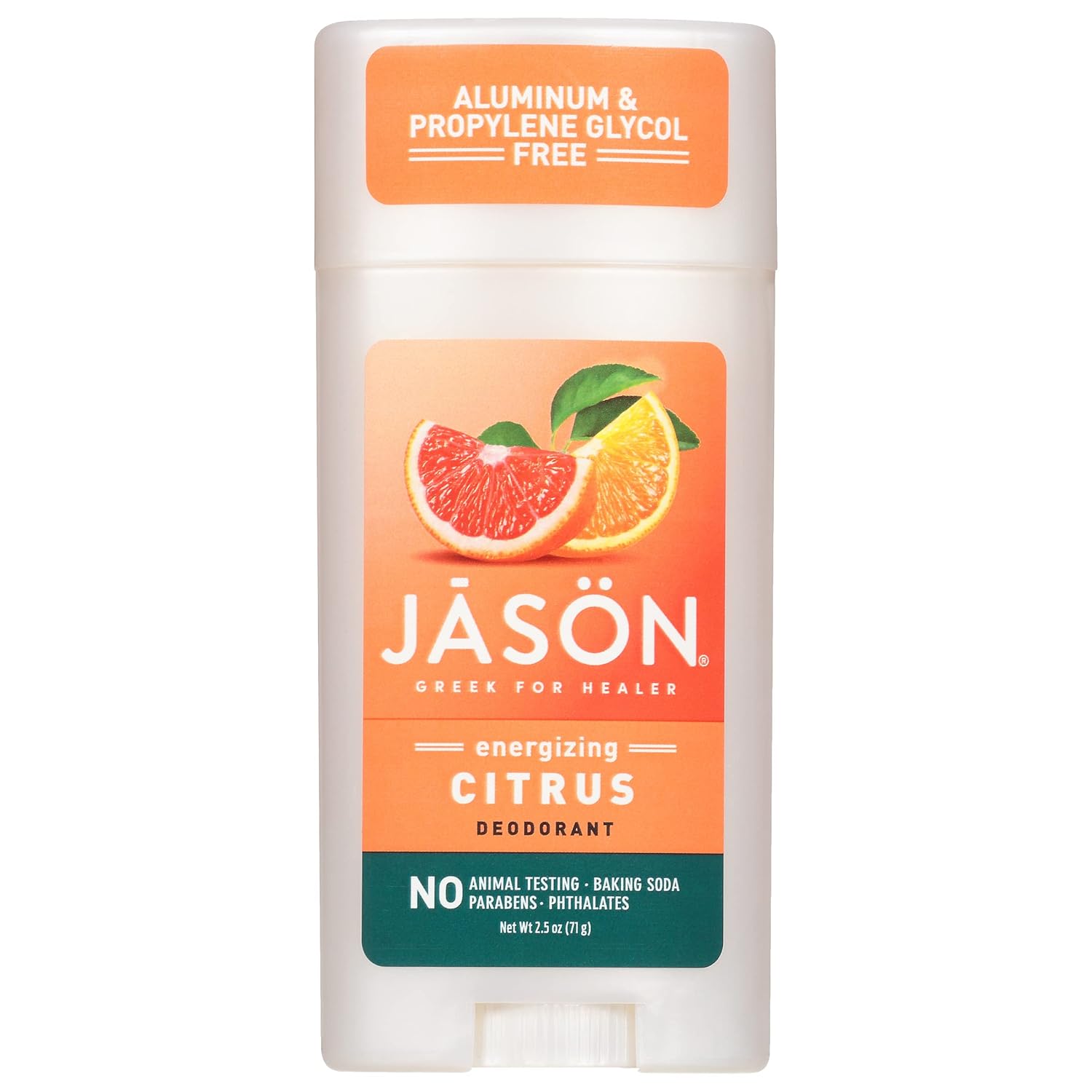 Jason Energizing Citrus Deodorant, 2.5 Oz