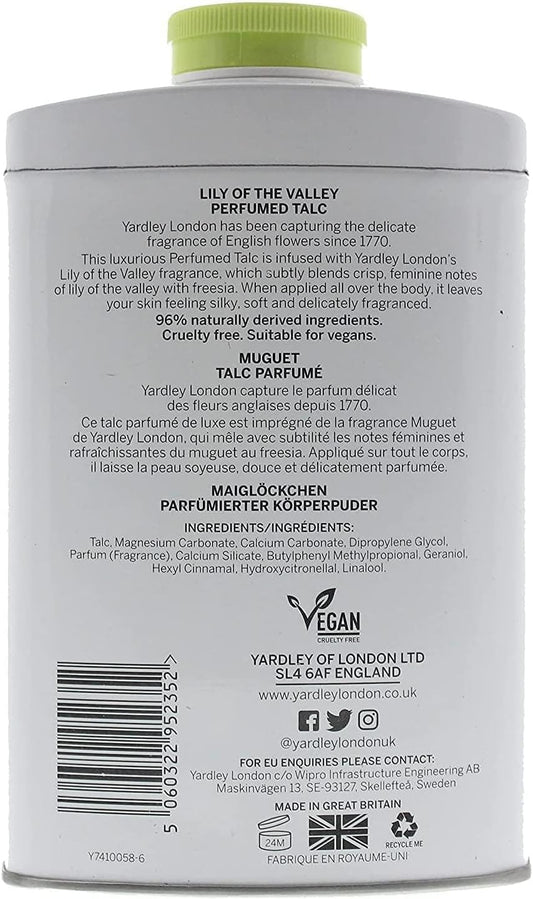 Yardley Lily Of The Valley Talc - 200 G