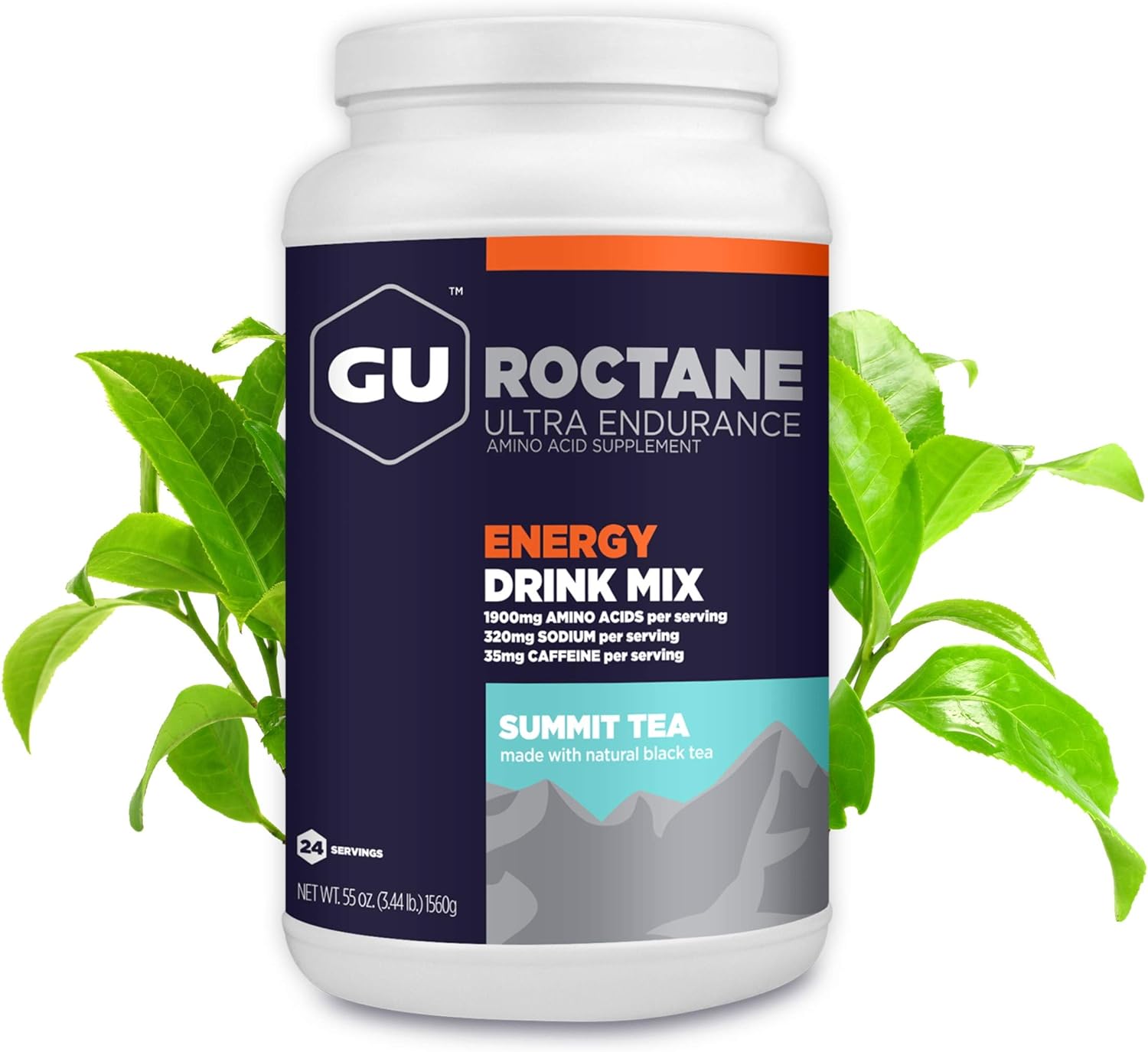 GU Energy Roctane Ultra Endurance Energy Drink Mix, 3.44-Pound Jar, Su