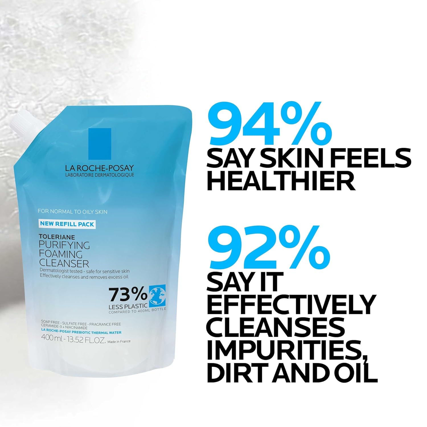 La Roche-Posay Toleriane Purifying Foaming Facial Cleanser, Oil Free Face Wash For Women & Men With Niacinamide + Ceramides, Pore Cleanser Safe For Sensitive Skin, Won’T Dry Out Skin, Soap Free, 200Ml : Beauty & Personal Care