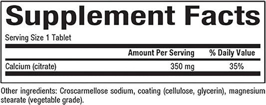 Natural Factors, Calcium Citrate, Helps Maintain Strong Bones and Teeth, 90 tablets (90 servings)