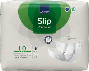 ABENA Slip Premium All-In-One Incontinence Pads For Men & Women, Eco-Friendly Womens Incontinence Pads, Mens Incontinence Pads, - Large 0, 100-150cm Waist, 2000ml Absorbency, 26PK