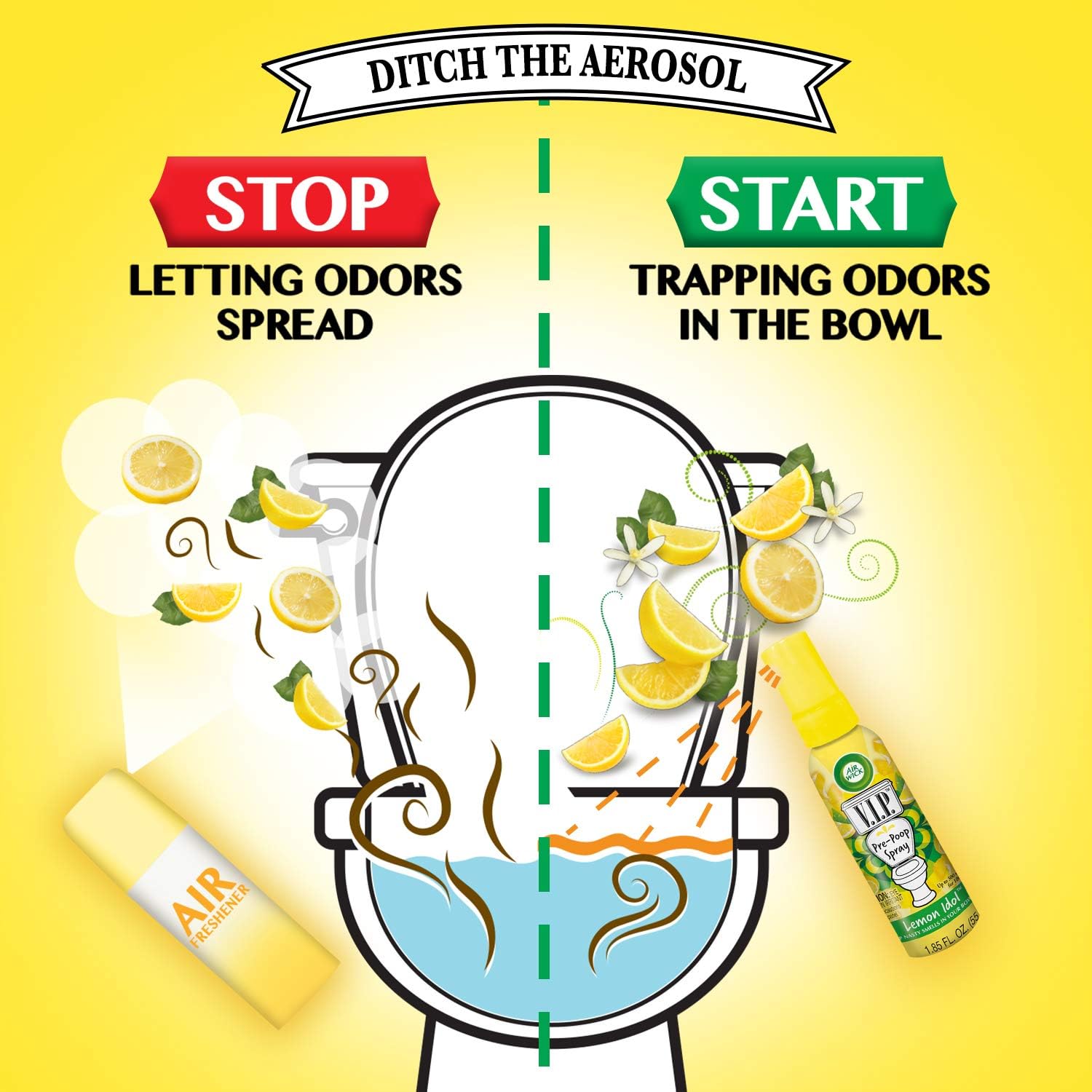 Air Wick V.I.P. Pre-Poop Spray, Hawaiian Hotshot, 1.85oz : Health & Household