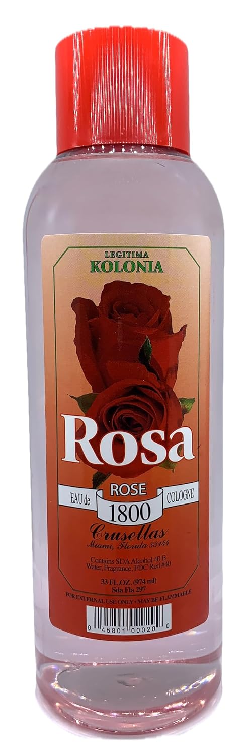 Crusellas Legitima Kolonia 1800 Rosa (Rose) Splash Cologne (33 Fl. Oz.) : Health And Personal Care : Beauty & Personal Care