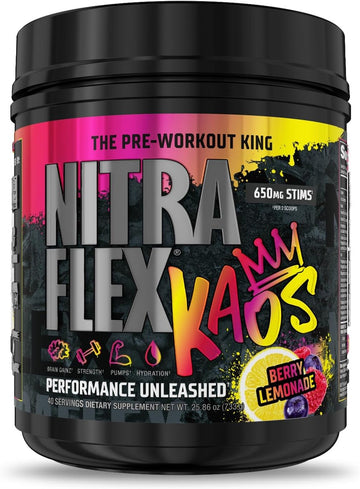 Nitraflex Kaos Berry Lemonade Pre-Workout Powder