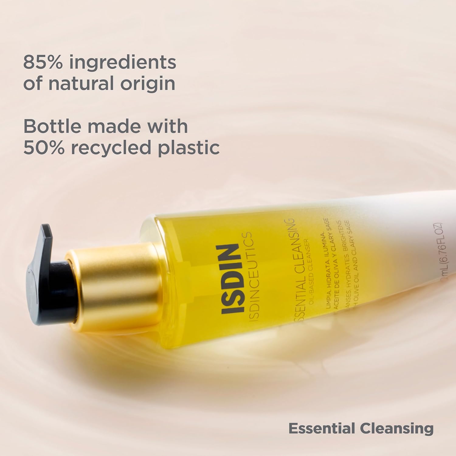 ISDIN Isdinceutics Essential Cleansing Oil - Facial Cleanser with Cleansing Oil for Radiant Skin, 6.76 FL OZ : Beauty & Personal Care