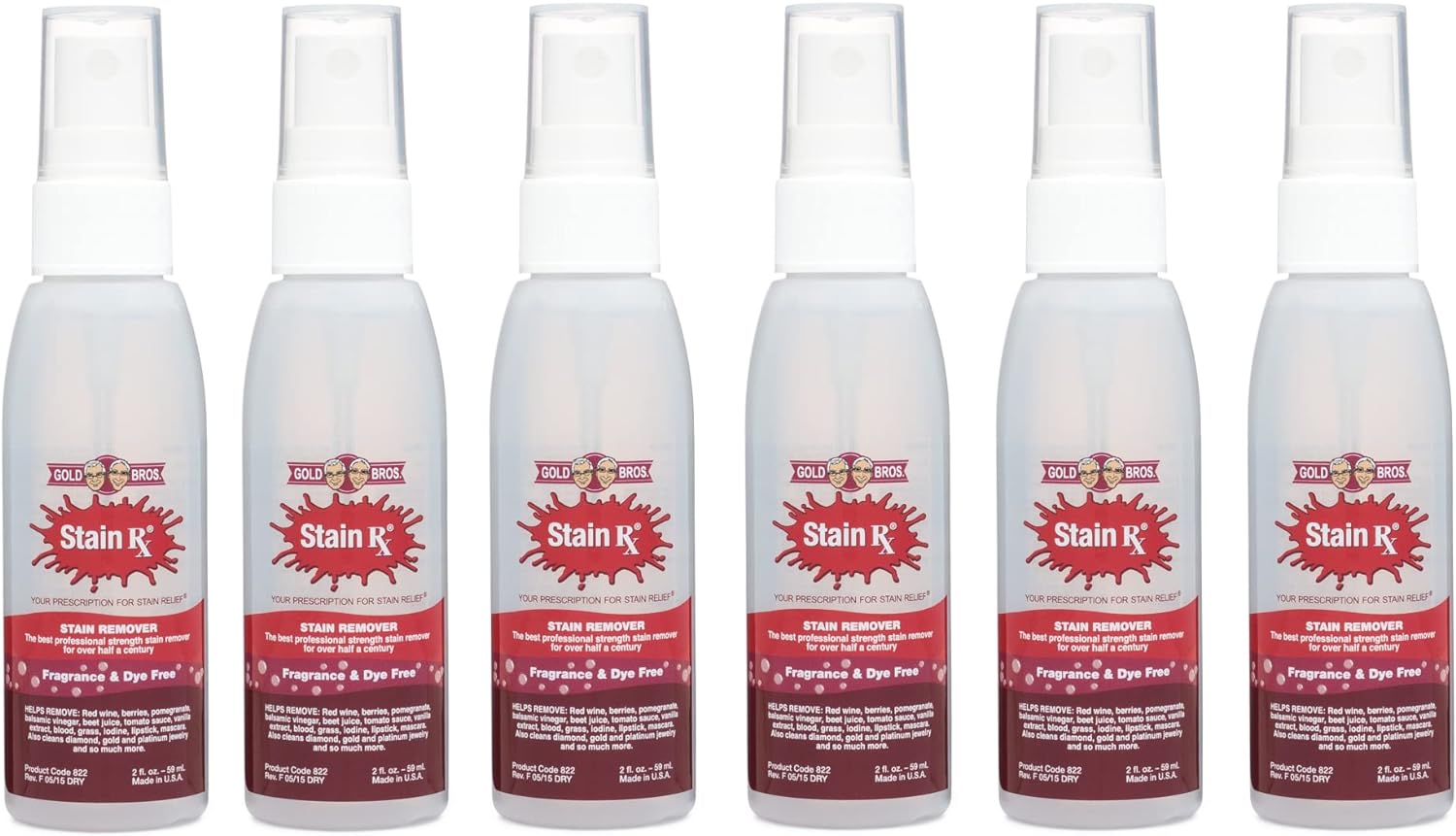 Fragrance & Dye Free 2 oz - 6 Pack with Misting Cap