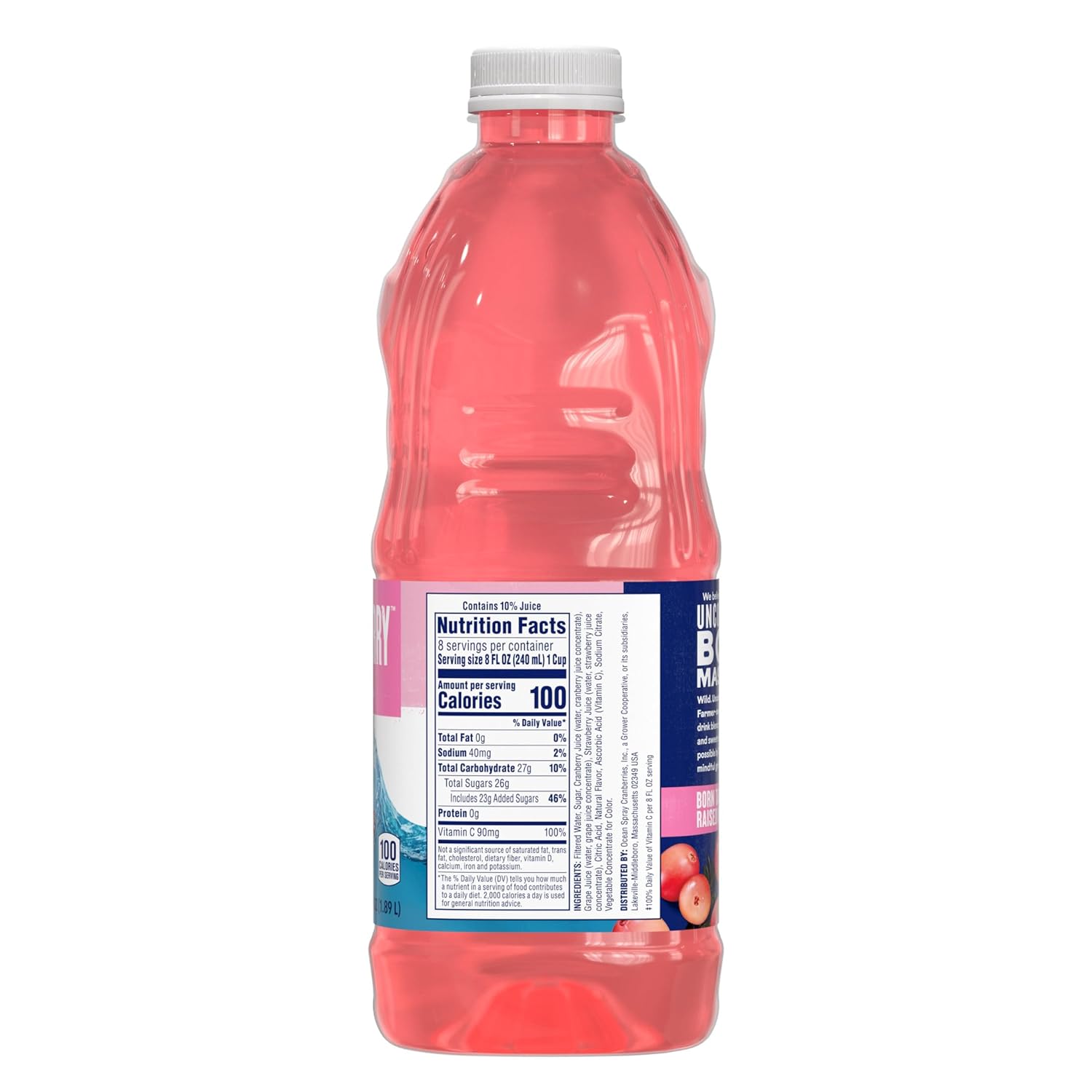 Ocean Spray® White Cran-Strawberry Juice Drink, 64 Fl Oz Bottle (Pack of 1) : Grocery & Gourmet Food
