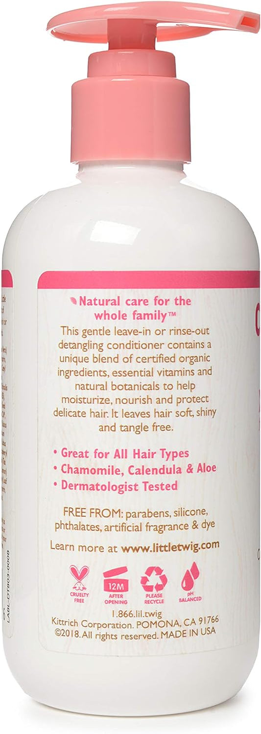 Little Twig Detangling Conditioner, Natural Conditioner with Plant Derived Formula, Hair Conditioner with Essential Oils and Extracts, Suitable for Whole Family, Berry Pomegranate, 8.5 fl oz