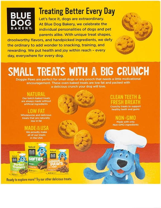 Blue Dog Bakery Natural Dog Treats, Doggie Paws, Maple Bacon Flavor, 16.2Oz (6 Count)