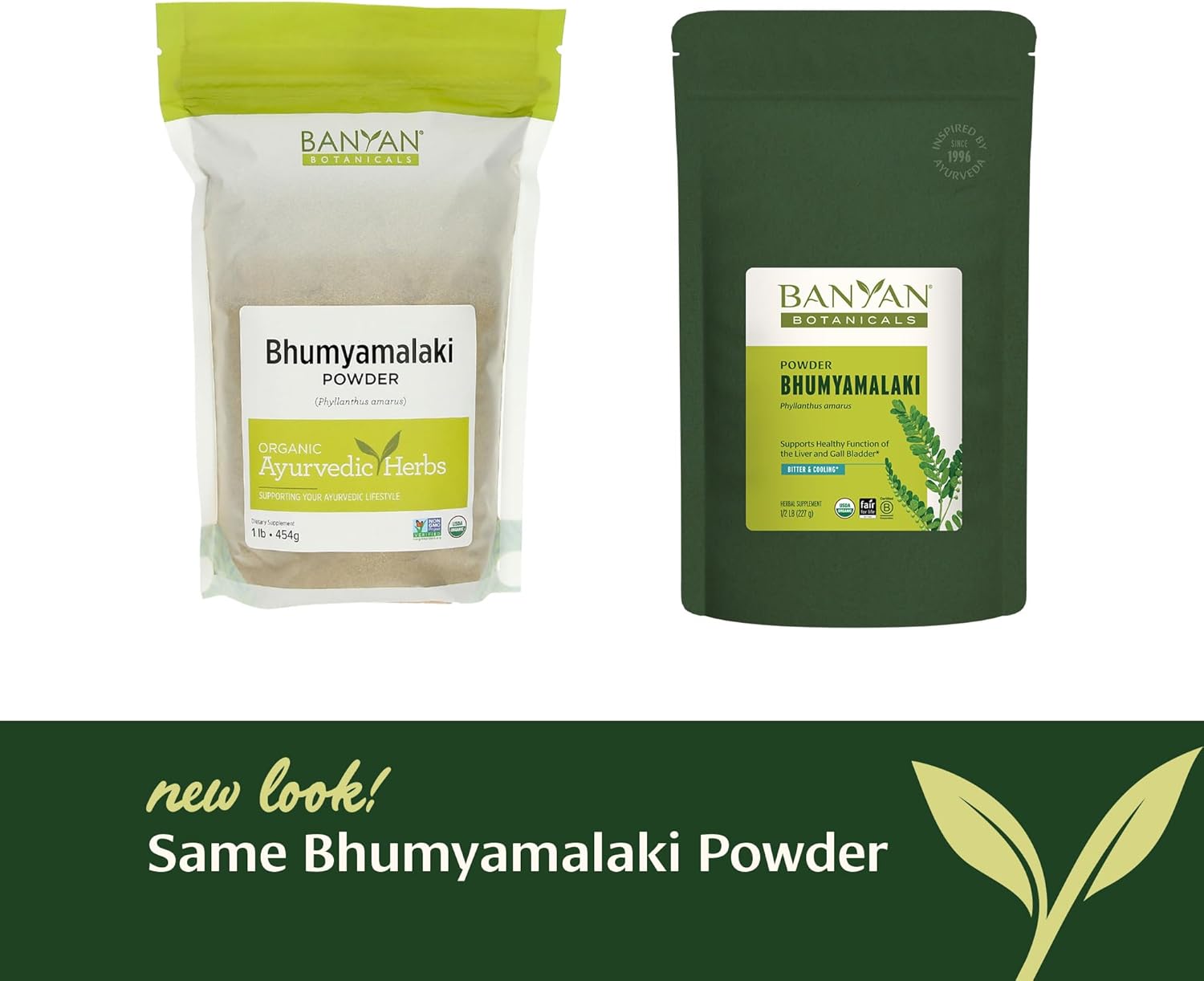 Banyan Botanicals Bhumyamalaki Powder – Organic Liver Health Supplement* – Phyllanthus Spp. – For Natural Detoxification & Cleansing Of The Liver* – 1/2 Pound – Non Gmo Sustainably Sourced Vegan : Health & Household
