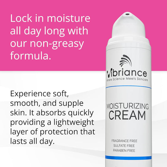 Vibriance Lightweight Face Moisturizing Cream, Hydrating And Fast-Absorbing, Gentle For All Skin Types, Non-Greasy Formula, 1.7 Fl Oz (50 Ml)