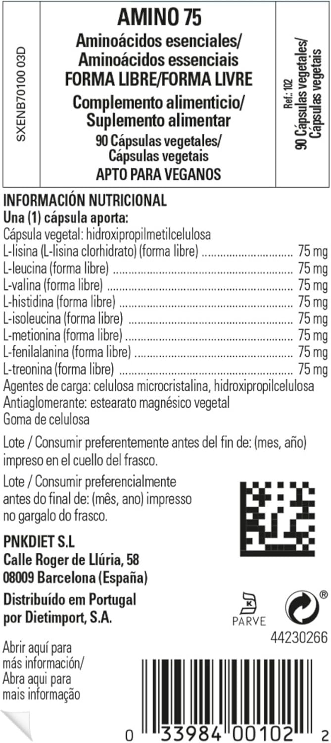 Solgar Essential Amino Complex, 90 Vegetable Capsules - Free Form Essential Amino Acids - Non-GMO, Vegan, Gluten Free, Dairy Free, Kosher - 90 Servings : Health & Household