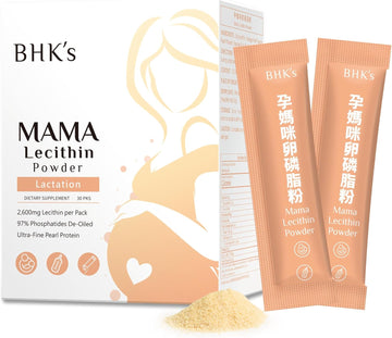 Bhk'S Lecithin For Clogged Milk Ducts, Loosen Existing Fatty Clogs, Supports Milk Flow, Improve Breastfeeding And Nutrition Quality, 30 Sticks