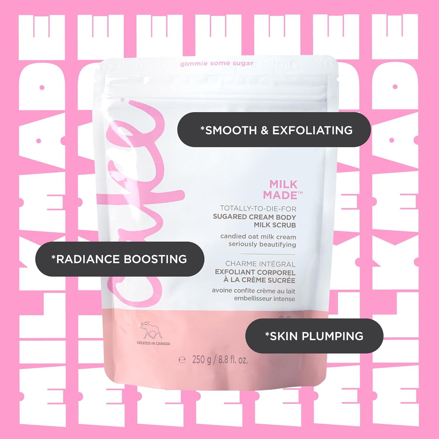 Cake Beauty Milk Made Vegan Body Sugar Scrub- Shea Butter, Candied Oat Milk & Marshmallow Root Extract - Gentle Exfoliating Hand, Leg, Foot & Body Sugar Soap Scrub & Moisturizing Shower Wash For Women : Beauty & Personal Care