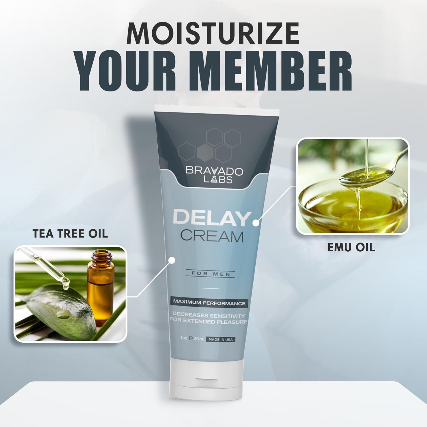 Bravado Labs Penile Health Creme For Men – Daily Moisturizer For Dry Skin - Supports Foreskin Restoration - Sensitivity & Tight Intimate Area Relief - 4Oz : Beauty & Personal Care