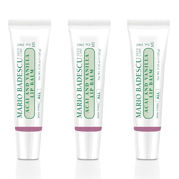 Mario Badescu Moisturizing Lip Balm For Dry Cracked Lips, Infused With Coconut Oil And Shea Butter, Ultra-Nourishing Lip Care Moisturizer For Soft, Smooth And Supple Lips