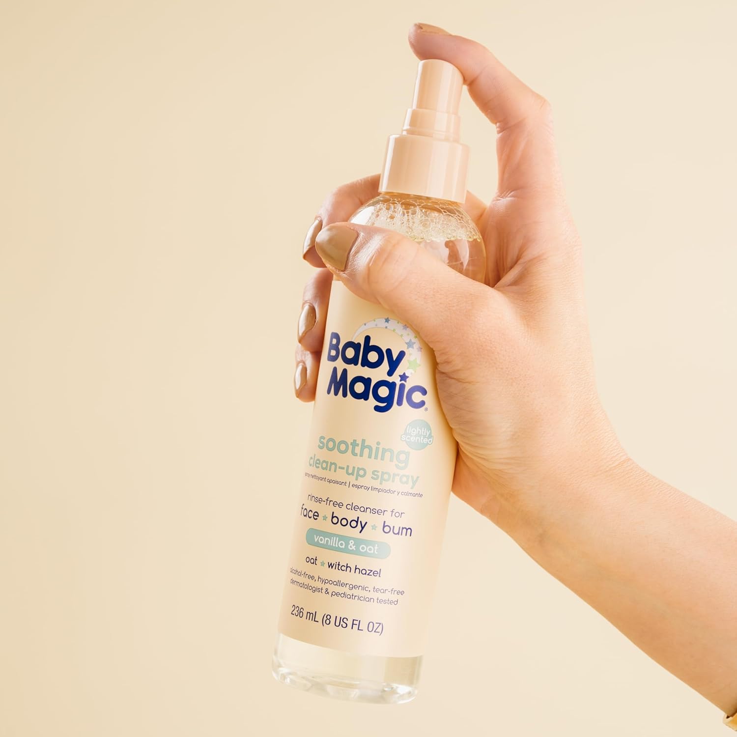 Baby Magic Soothing Clean-Up Spray, Vanilla & Oat, Hypoallergenic, 8 Oz : Baby