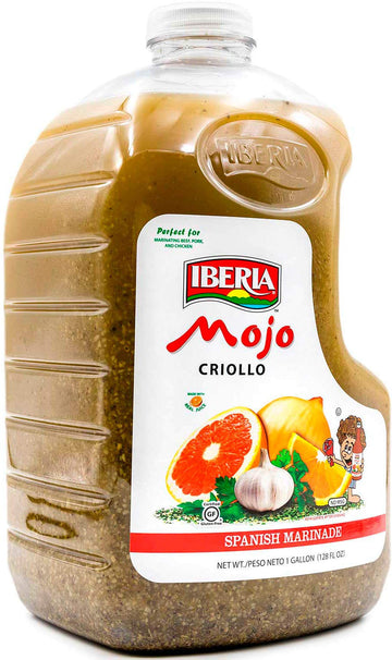 Iberia Mojo Criollo, 1 Gallon Spanish Marinade Perfect For Marinating Chicken, Beef & Pork, Made With Real Orange Juice, 128 Fl Oz