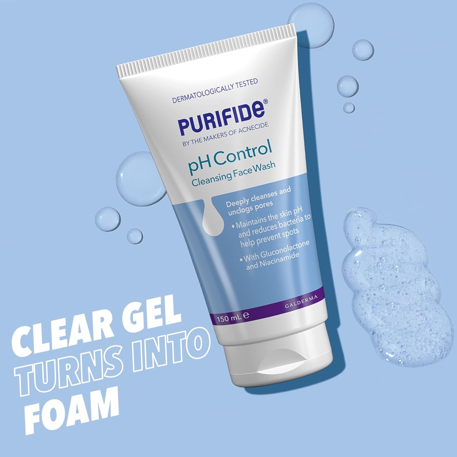 Purifide by Acnecide pH Control Face Wash for Acne and Spot Prone Skin, Cleanser for Women and Men 150ml : Amazon.co.uk: Beauty