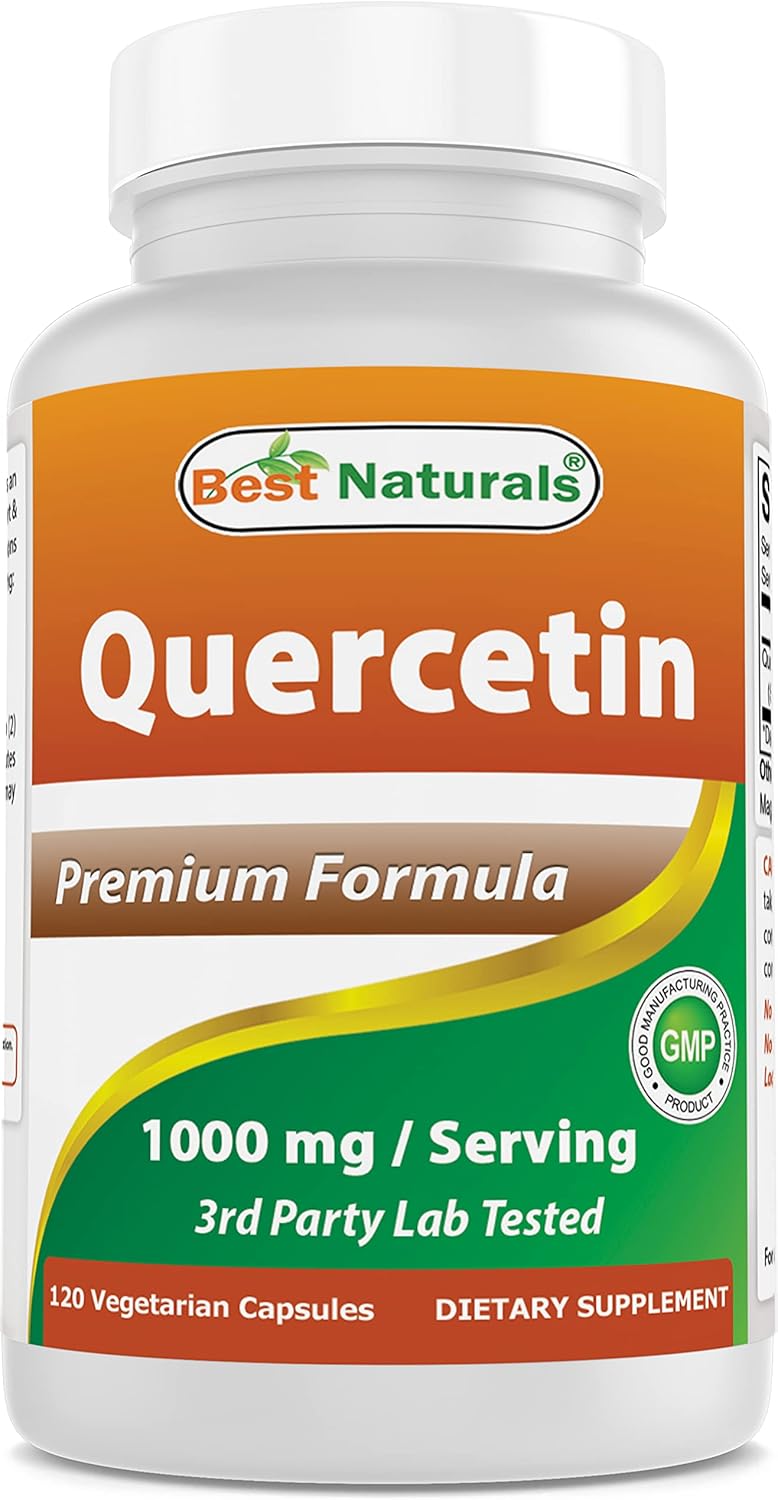 Best Naturals Quercetin 1000 Mg/Serving 120 Veggie Capsules (120 Count (Pack Of 1))
