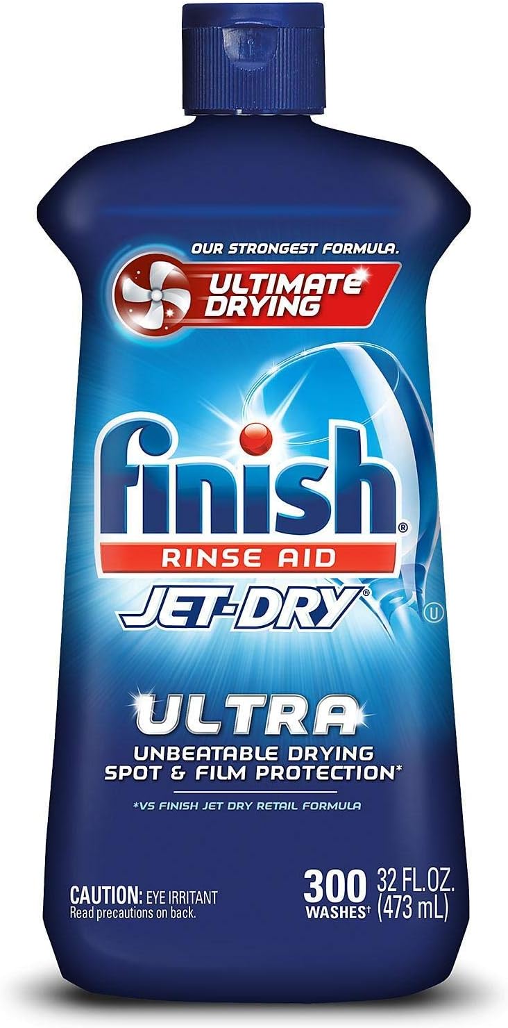 Jet-Dry Plus Dishwasher Rinse Aid 32 Fl Oz (2 Pack) : Health & Household