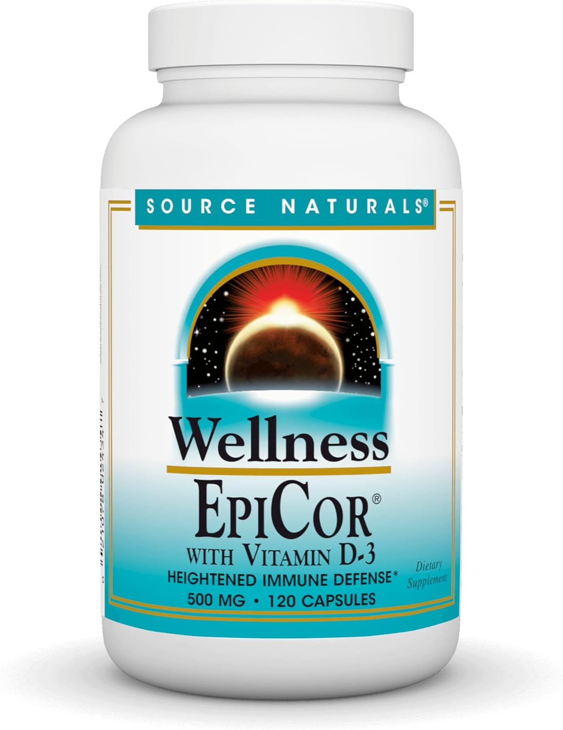 Source Naturals Wellness EpiCor with Vitamin D-3 for Heightened Immune Defense* - 120 Capsules