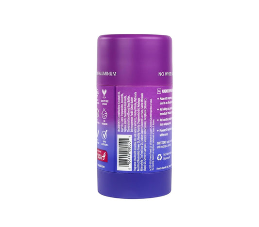 Crystal Magnesium Solid Stick Natural Deodorant, Non-Irritating Aluminum Free Deodorant For Men Or Women, Safely And Effectively Fights Odor, Lavender + Rosemary, 2.5 Oz