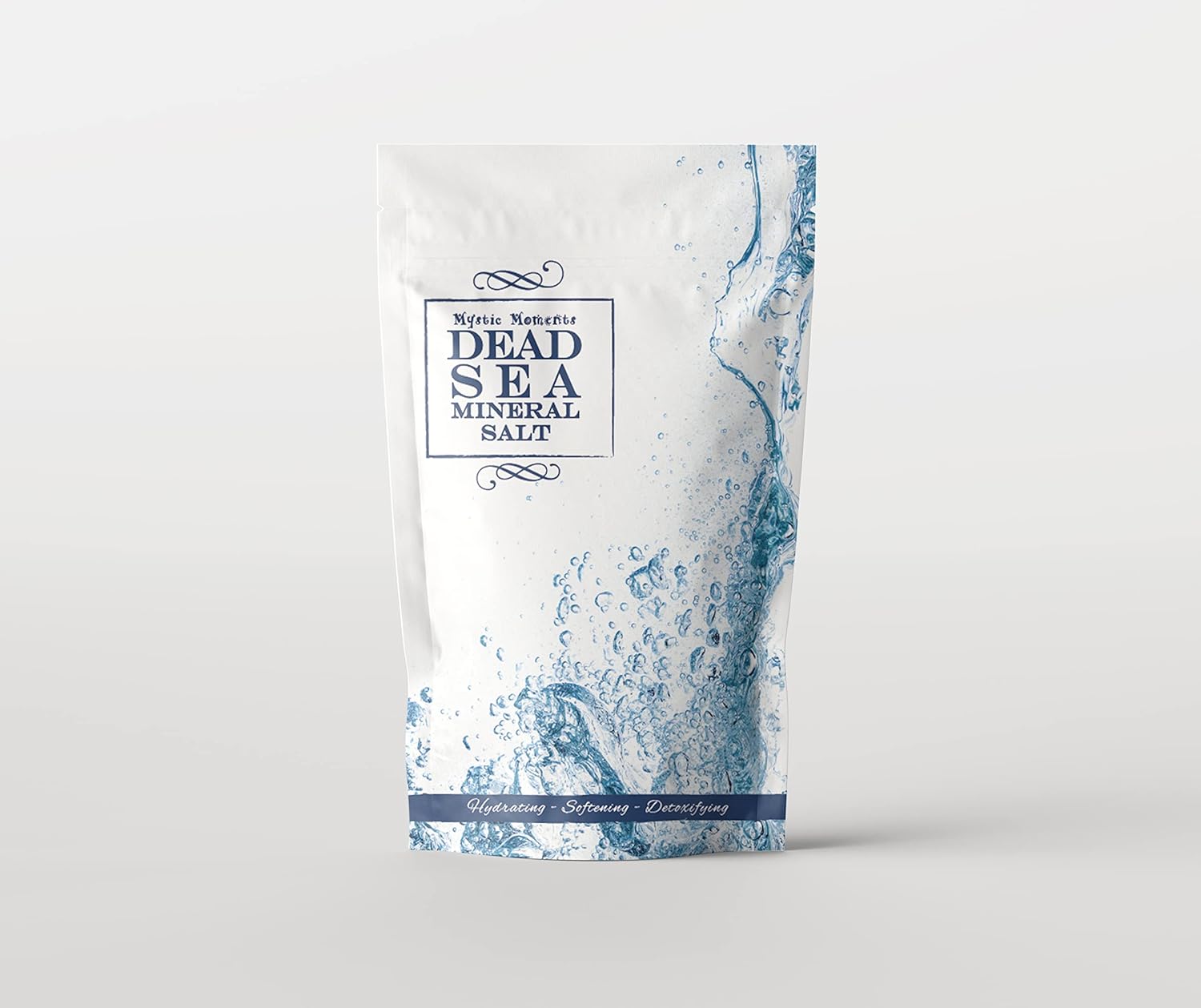 Mystic Moments Dead Sea Mineral Salt 500g | Natural Bath Soak for Muscle, Perfect for Skin, Face & Body 100% Natural Vegan GMO Free