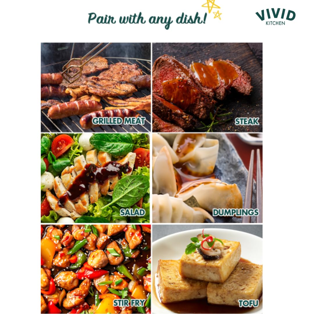 Vivid Kitchen Bulgogi Sauce - Korean Fusion Marinade & Dipping Sauce - 8.6 Oz Bottle - Authentic Sweet & Savory Flavor - No Msg Or Preservatives - Ideal For Grilling, Stir-Fry, Toppings & More : Grocery & Gourmet Food