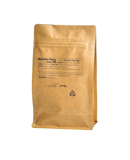 Jovvily Brown Flax Seeds - 1 Lb - Whole Linseeds - High In Fiber