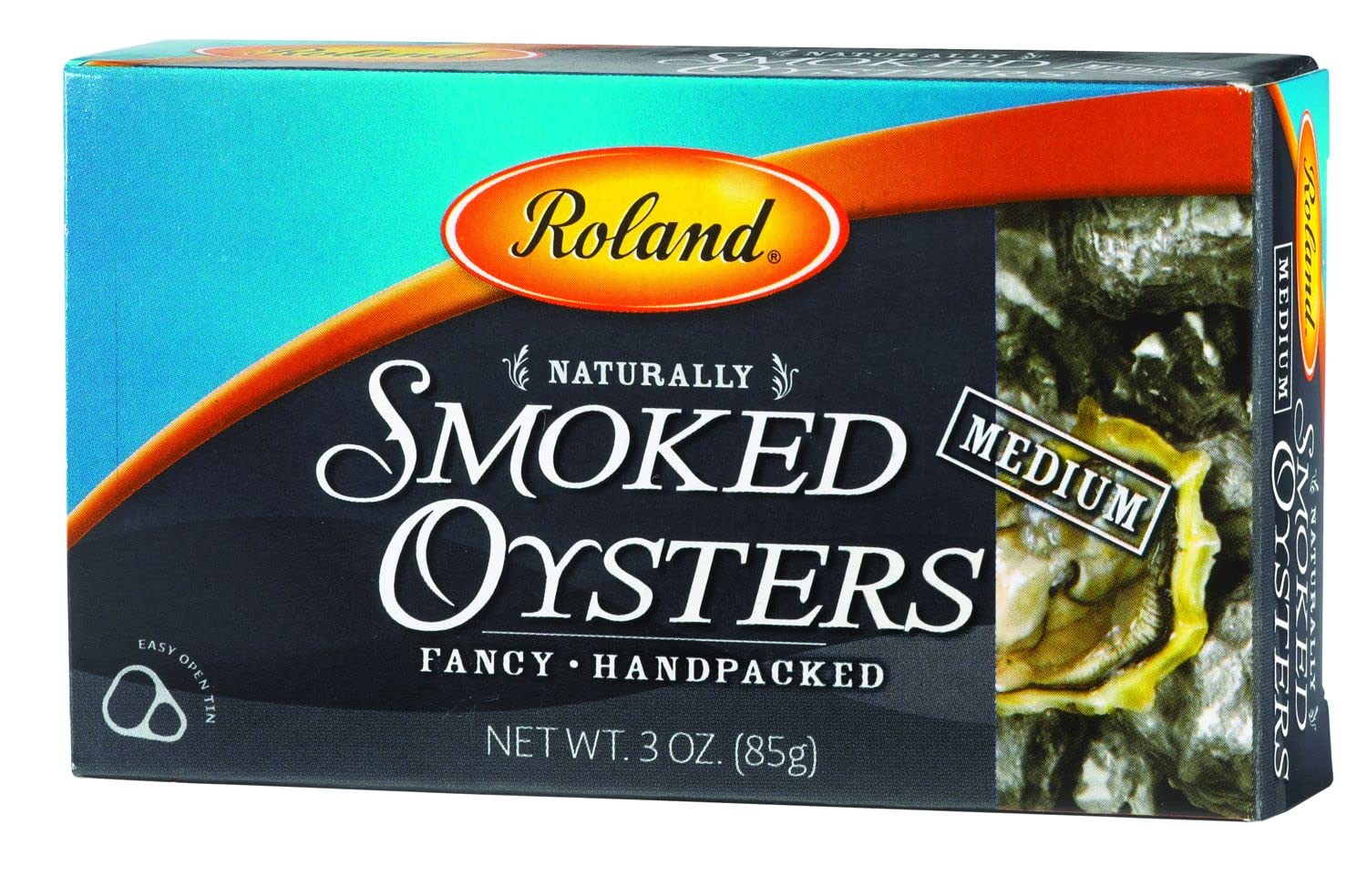 Roland Foods Premium Naturally Smoked Medium Oysters in Oil, Wild Caught, 3 Ounce, Pack of 1