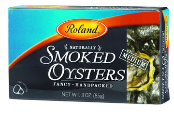 Roland Foods Premium Naturally Smoked Medium Oysters In Oil, Wild Caught, 3 Ounce, Pack Of 1