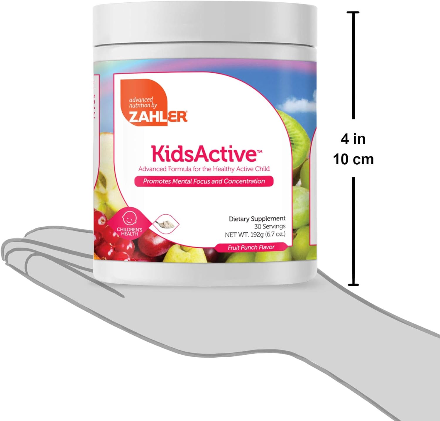 Zahler KidsActive, Kids Concentration Formula Powder, All Natural Chil