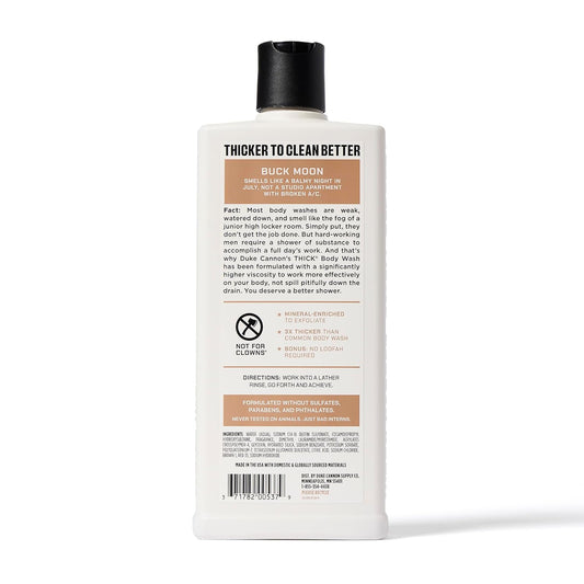 Duke Cannon Supply Co. Thick High Viscosity Body Wash – 3X Thicker, Plant-Based, Mineral-Enriched For Men – Shower Gel – Men’S Body Scrub – Midway (18 Oz)