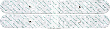 Healthcare World Extra Long Tens Electrode Pads (33X4Cm, 1 Pair) – Reusable Self-Adhesive Electrodes For Back Pain Relief – 3.5Mm Snap Connector – Compatible With Beurer, Sanitas Tens Devices