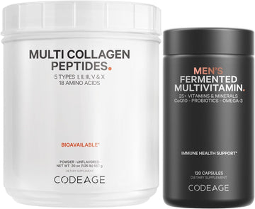 Codeage - Multi Collagen Protein + Men’S Daily Multivitamin Bundle