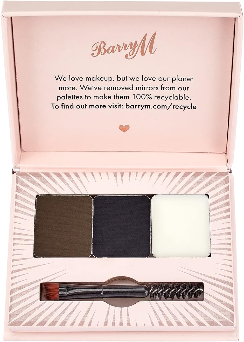 Barry M Cosmetics Fill And Shape Brow Kit Palette, With Styling Soap, Shade Dark : Amazon.co.uk: Beauty