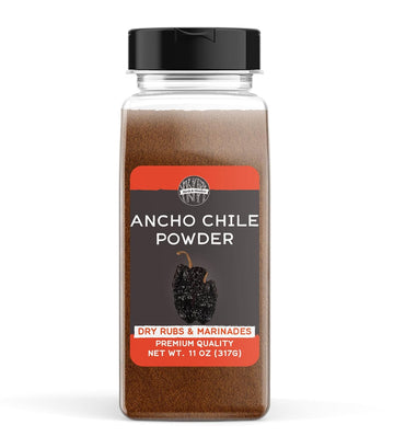 Birch & Meadow 11 oz of Ancho Chile Powder, Spicy & Flavorful, Dry Rubs & Marinades