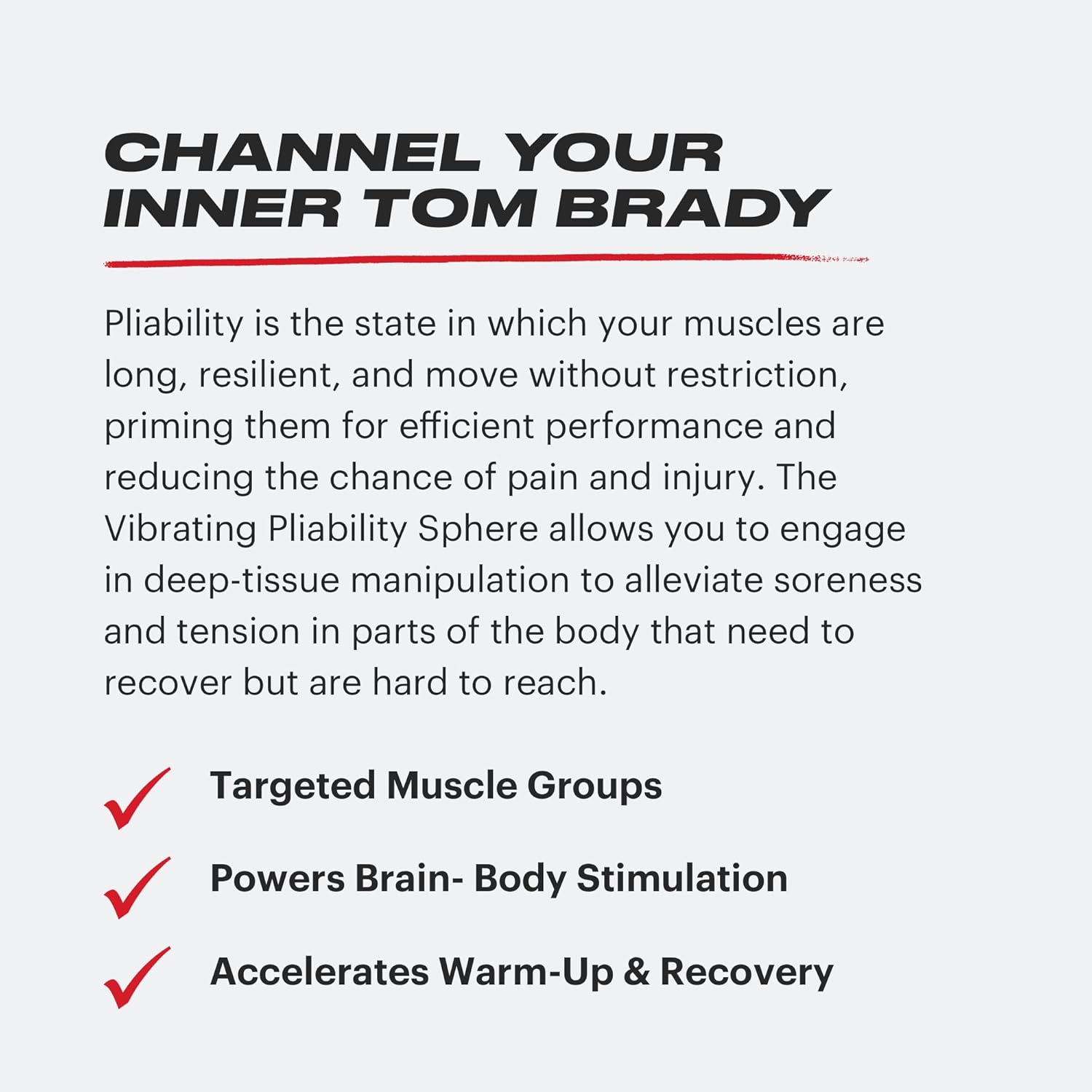 TB12 Vibrating Massage Ball By Tom Brady - Relieve Muscle Pain and Soreness, Improves Pliability, Includes Mesh Bag, Relieve Pain In Back, Shoulders, Calves and Glutes, Portable Massager with 4 Speeds : Health & Household