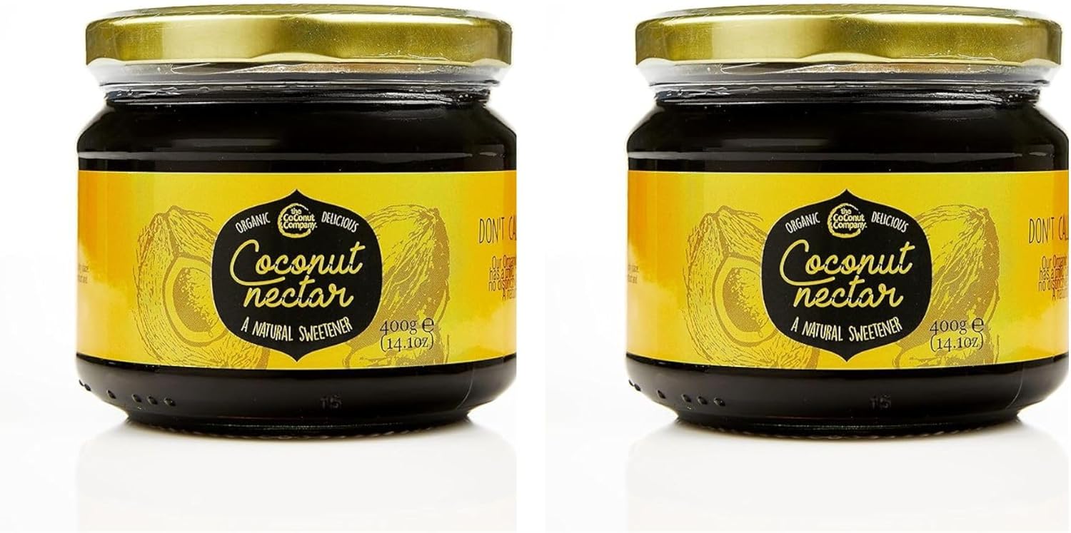 Coconut Nectar 400G X 2 - Vegan, Organic, Plant-Based Sweetener, Coconut Honey, Low Fructose, Low Gi, Syrup, Alternative To Agave