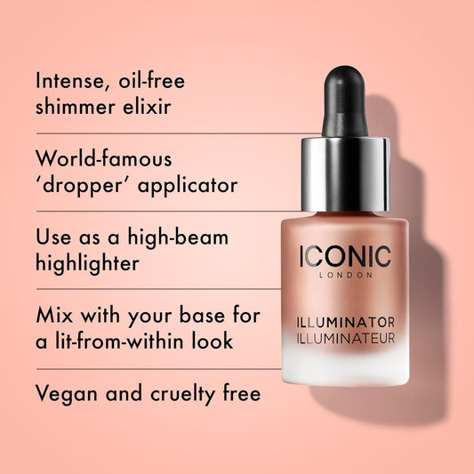 Iconic London Illuminator Drop, Blush, 13.5 Ml