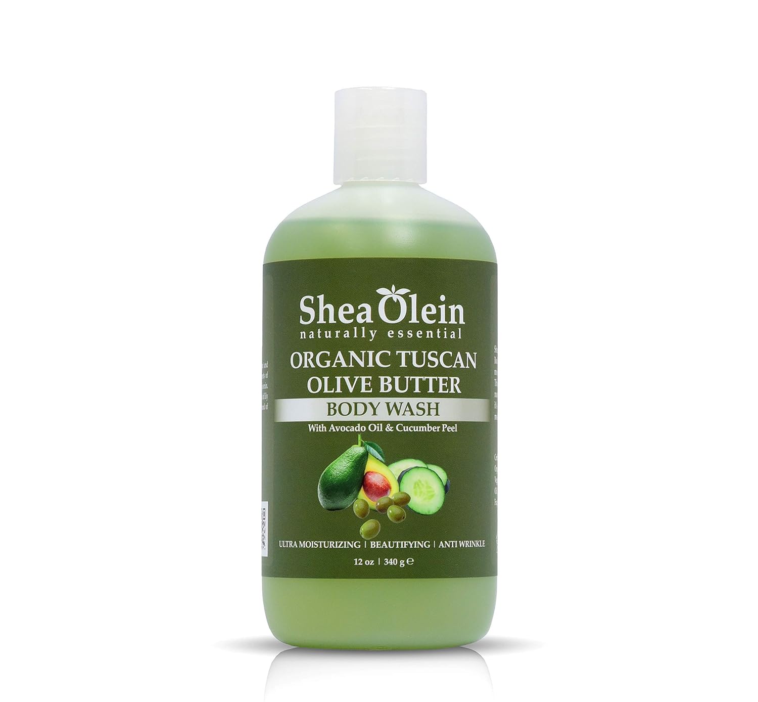 Organic Tuscan Olive Butter Body Wash With Avocado Oil & Cucumber Peel
