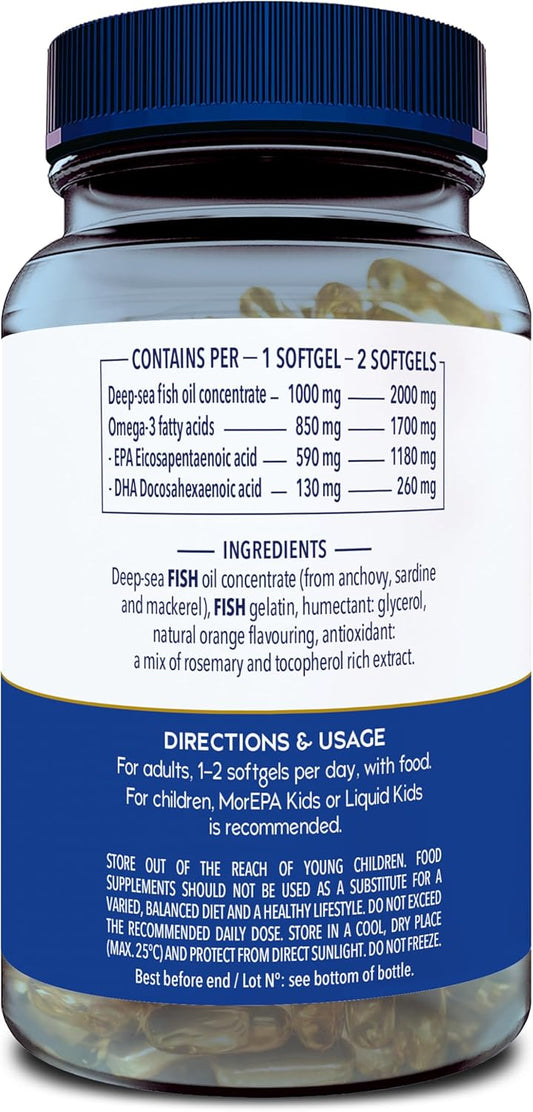 Minam - Omega-3 Fish Oil - Morepa Original - 60 Softgels