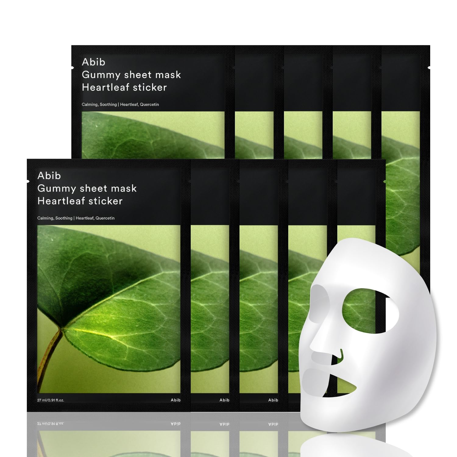 Abib Gummy Sheet Mask 10 Sheets (Heartleaf)