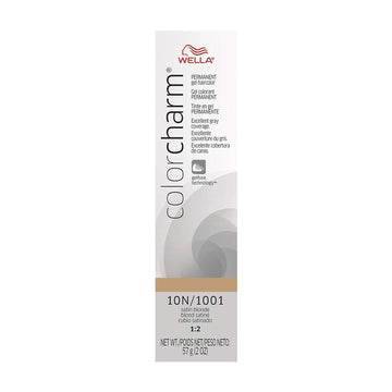 Colorcharm Permanent Gel Hair Color For Gray Coverage, 10N Satin Blonde