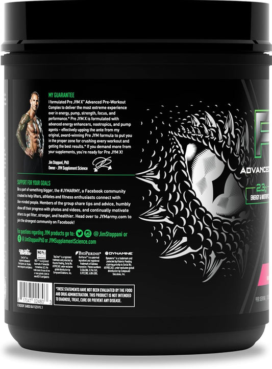 Jym Supplement Science Pre Jym X Dragonberry Advanced Pre-Workout Powder Massive Pumps, Citrulline Nitrate, Dynamine, No3T Betaine, Bcaa’S, Nootropics, Creatine, Beta-Alanine, 20 Servings